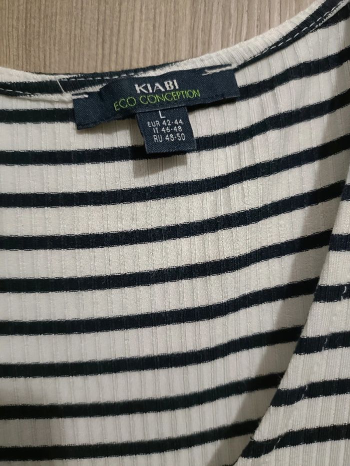 Body a rayures Kiabi taille L - photo numéro 4