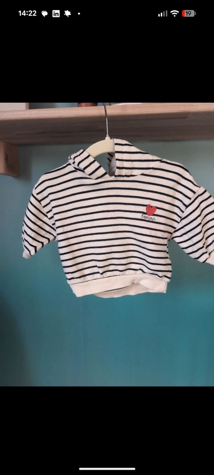 Pull marinière l'amour Kiabi - photo numéro 2