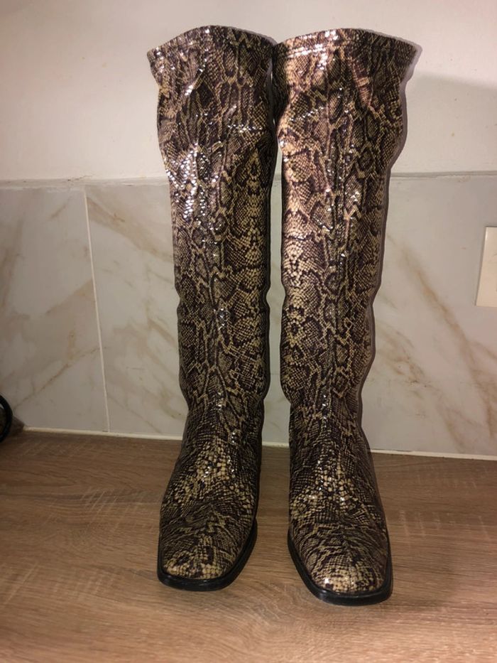 🌼Bottes hautes imprimé serpent🌼 - photo numéro 2