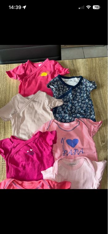 Lot body manche courte 3 mois