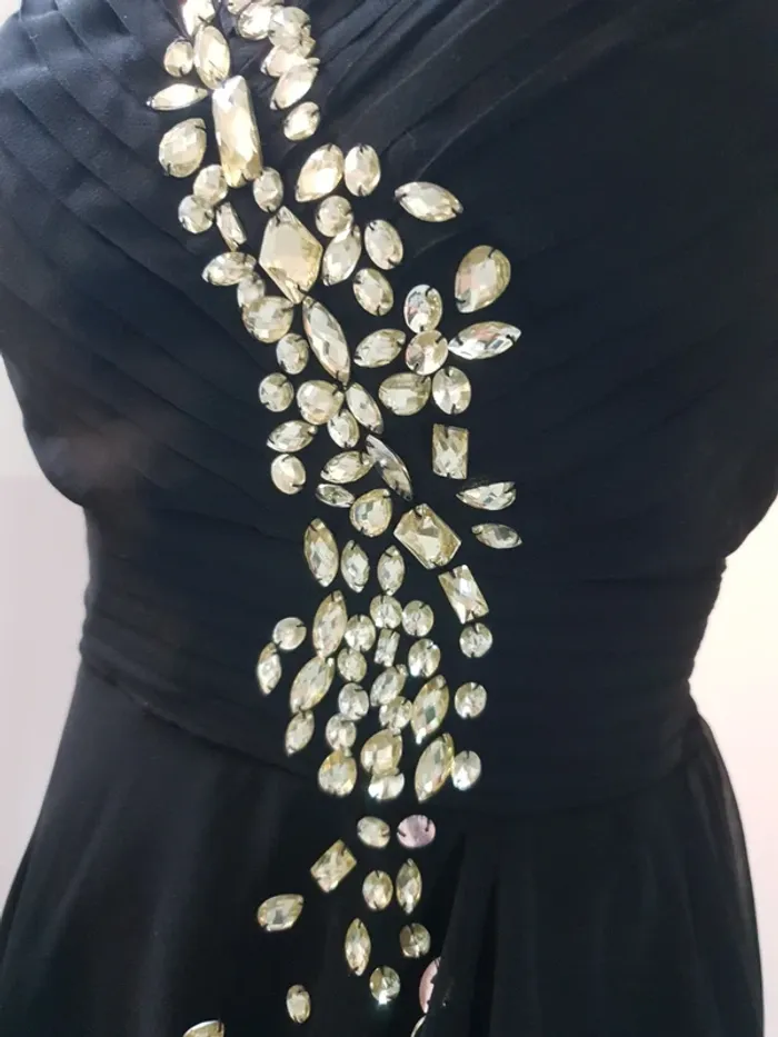 🖤 Robe bustier noire asymétrique – Eva & Lola – Taille S – Très bon état - photo numéro 10