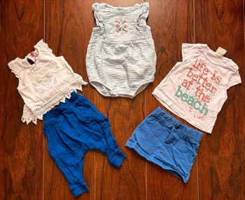 Lot été fille taille 6 mois