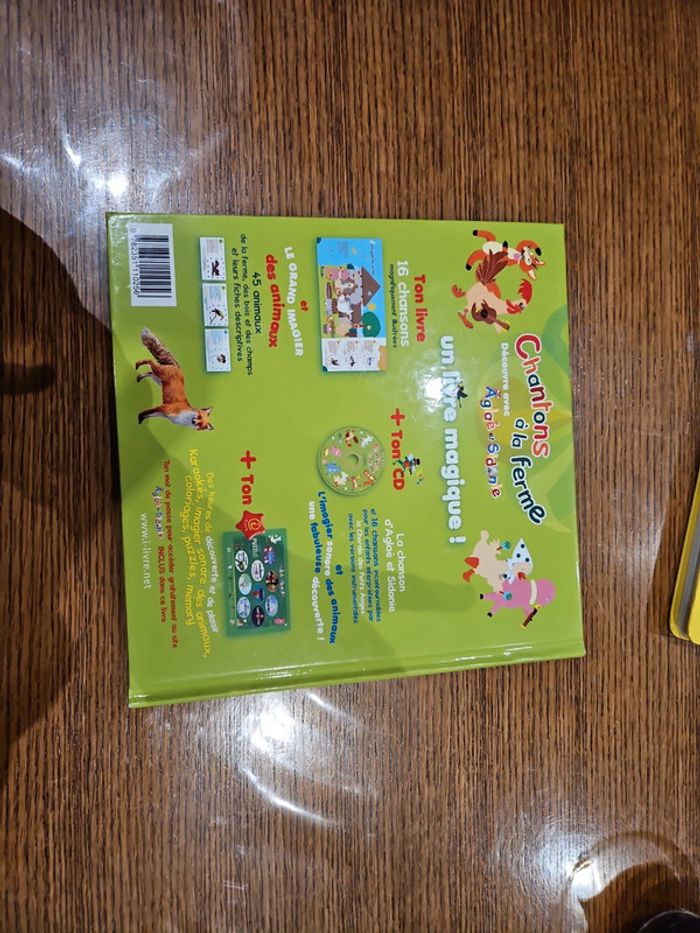 Livre avec CD chanson de la ferme - photo numéro 2