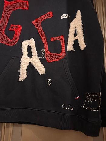 Sweat-shirt noir Nike customiser « Gaga » taille XXL