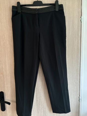 Pantalon droit noir Caroll T42