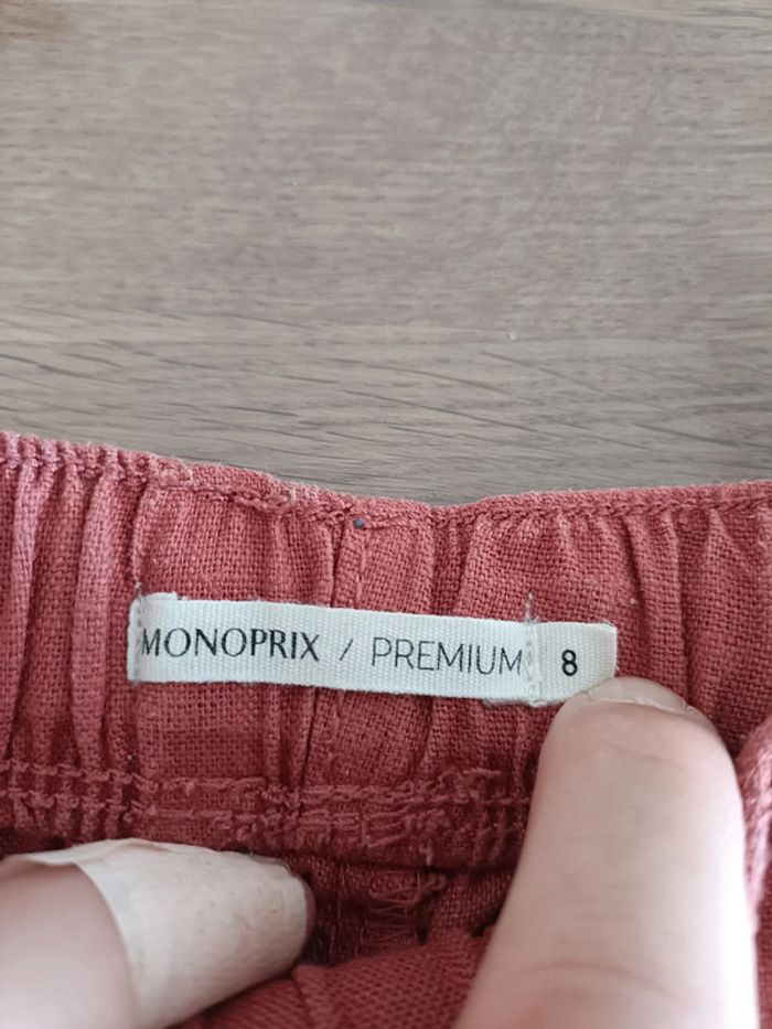 Short en lin Monoprix Premium 8 ans - photo numéro 4