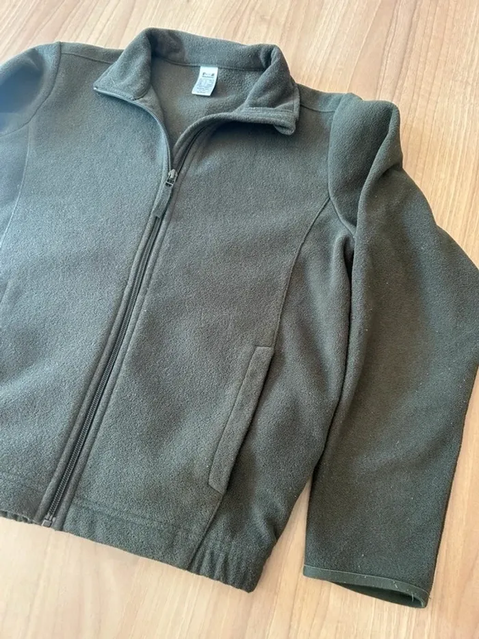 Gilet polaire kaki 14 ans solognac - photo numéro 3