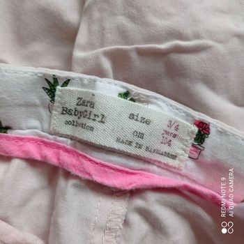 Pantalon rose clair 4ans Zara
