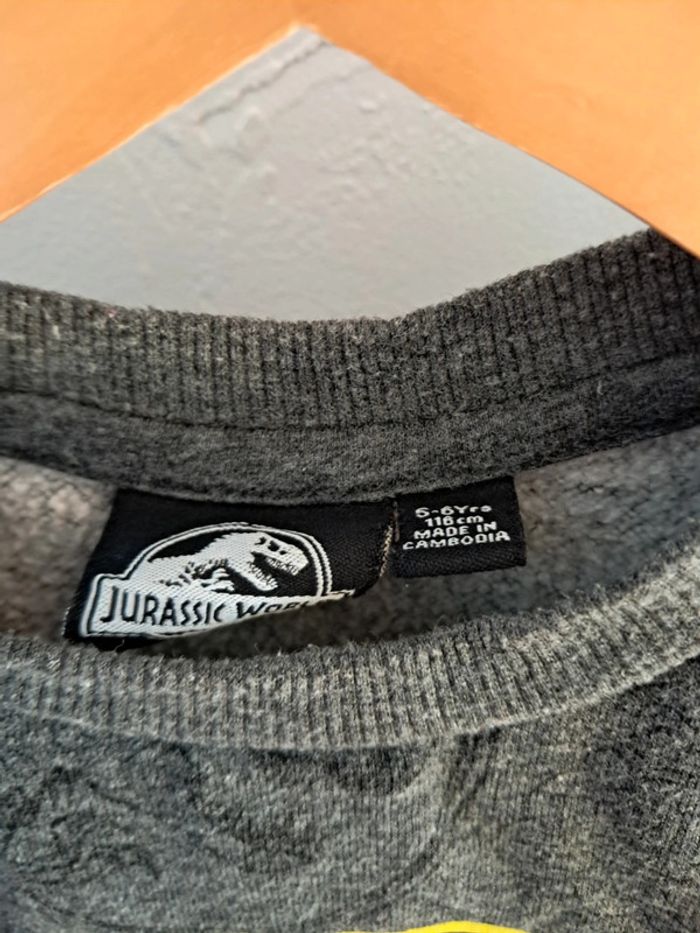 Pull jurassic world 5/6 ans 116cm très bon état - photo numéro 3