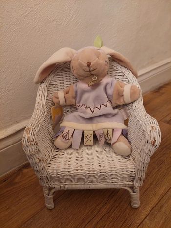 #P6 - Doudou lapin indien mauve Doudou et Compagnie