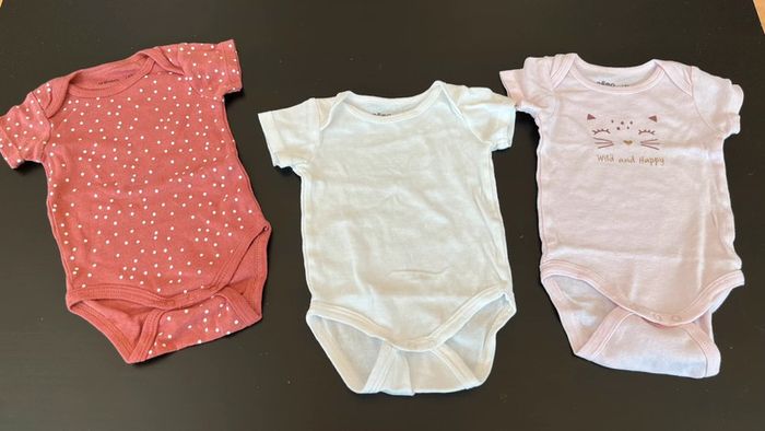 Lot de 3 bodys 6 mois