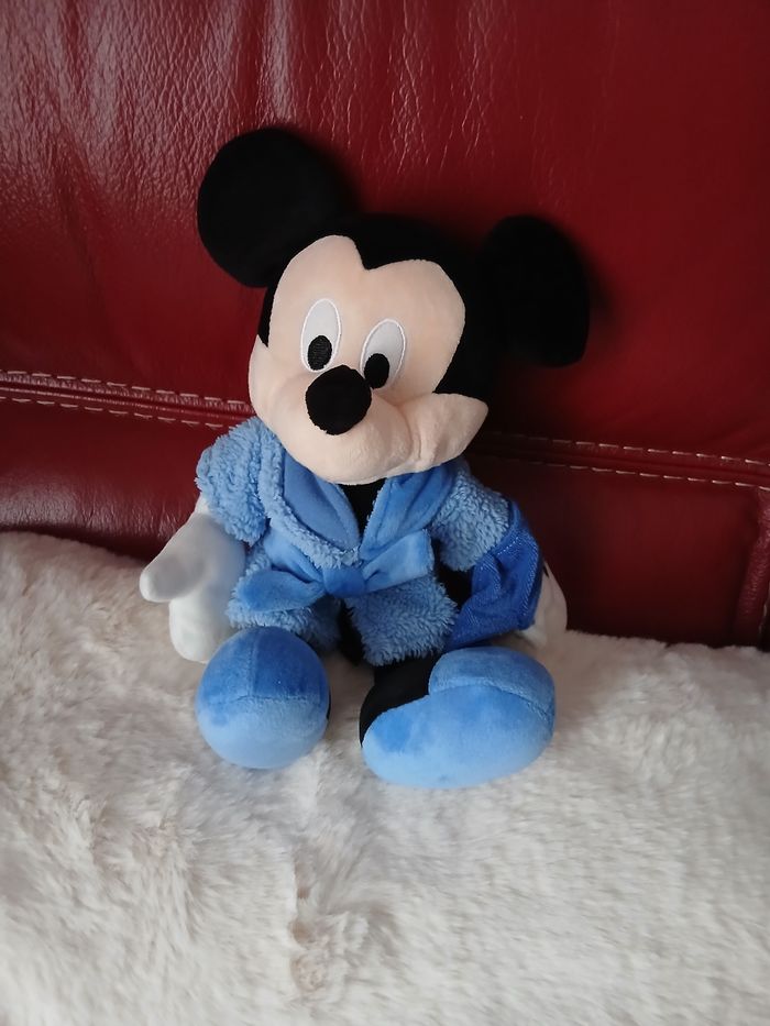 Doudou-Peluche Mickey en peignoir *25 cm - photo numéro 9