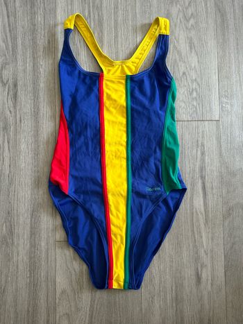 Maillot de bain une pièce multicolore Vintage T36 S