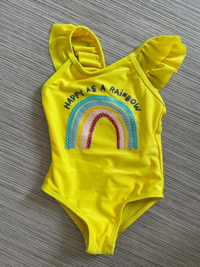 Maillot bain bébé fille arc en ciel