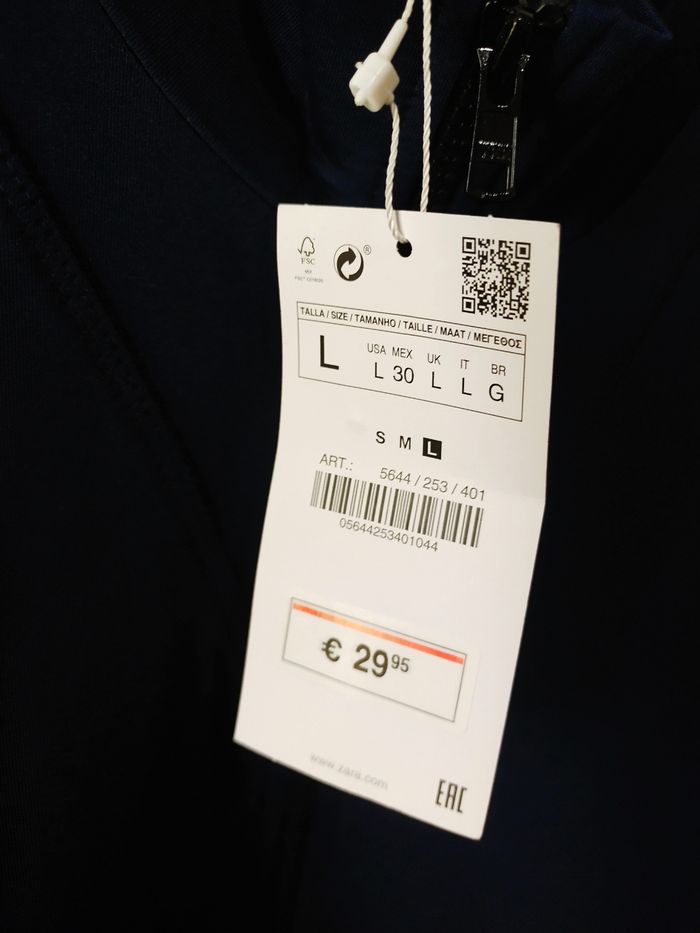 Robe bleu marine Zara taille L soit 40/42 - photo numéro 3