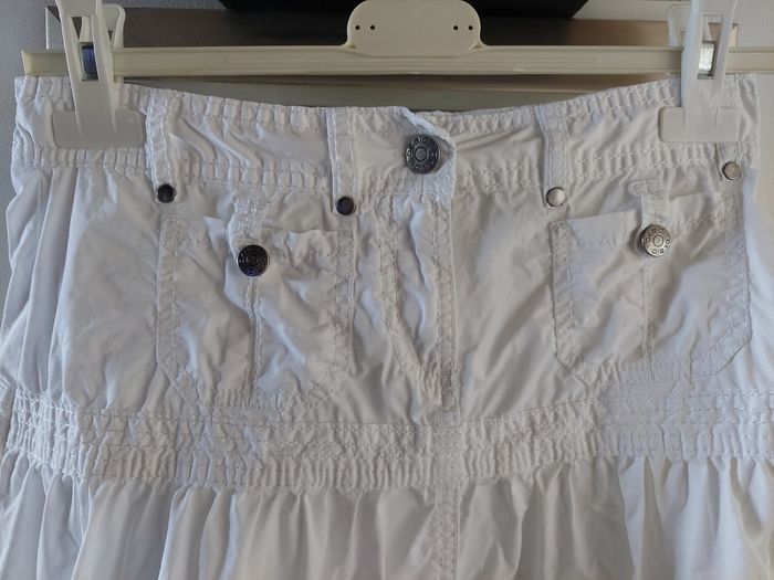 Jupe okaidi 12ans blanche - photo numéro 3