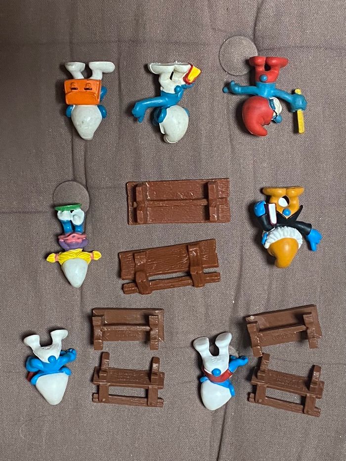 Lot de figurines Schtroumpfs à l'école Schleich - photo numéro 3