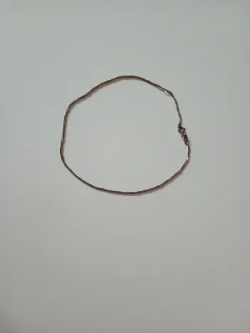 Chaîne de cheville torsadée argent
