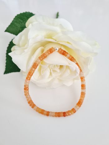 Bracelet heishi agathe teintée