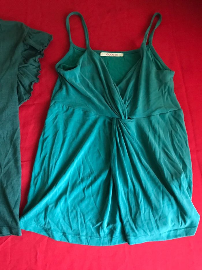 Lot de 3 hauts/t-shirts de marque Camaïeu en taille S et XS - photo numéro 17