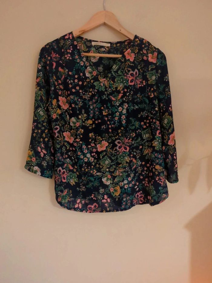 Blouse fleurie L - photo numéro 3