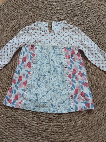 Blouse fleurs fille, 23 mois