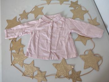 Chemise rose 6/9 mois ZARA