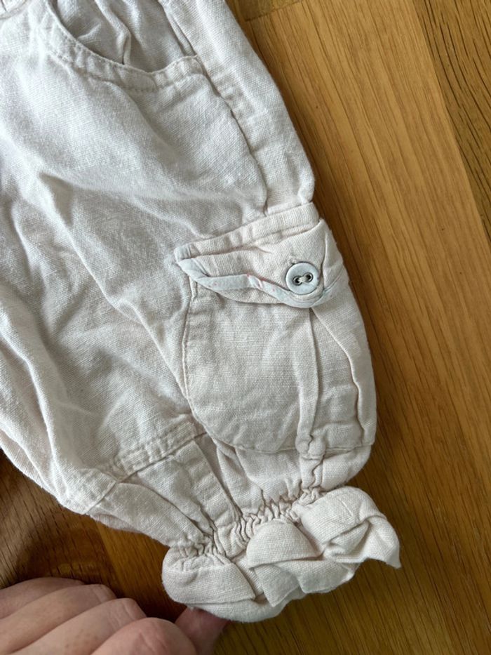 Graine de rêve - 3 mois - short bébé fille en lin - photo numéro 3