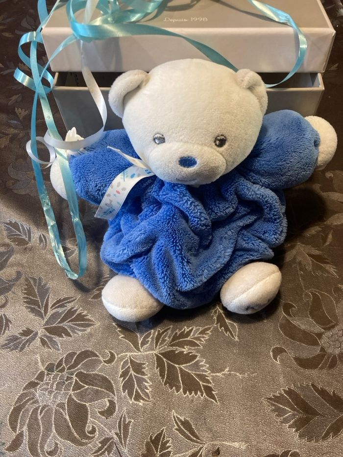 Doudou kaloo blanc et bleu