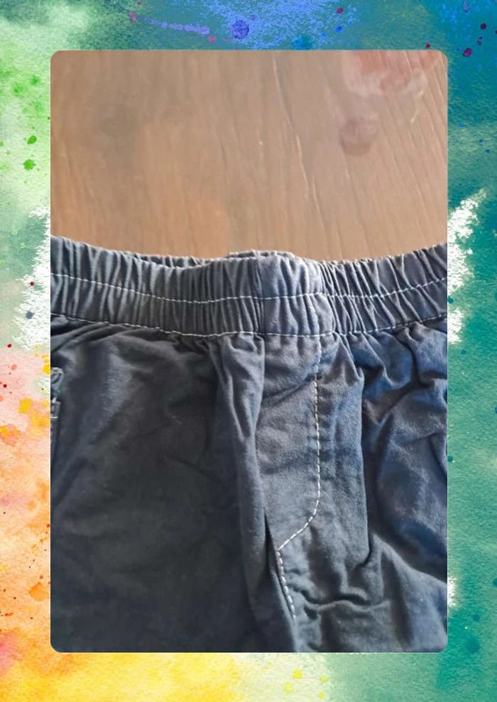 👶 Short bleu marine Cadey Avenue – Taille 6 mois - photo numéro 4