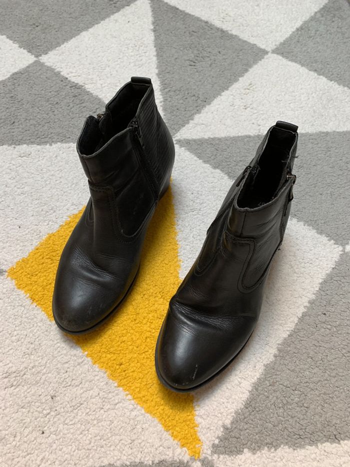 Bottines en cuir Ateliers Mégis Taille 37 - photo numéro 4