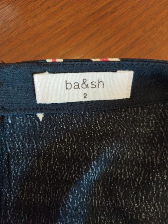 Jupe noire géométrique Ba&sh vintage M/38 - photo numéro 4