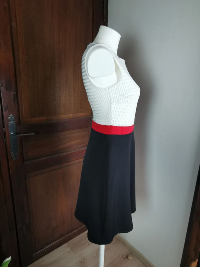Robe trapèze blanc et noir Renatto Bene - photo numéro 5