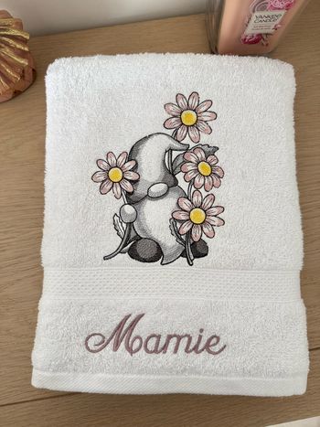 Serviette de bain personnalisée