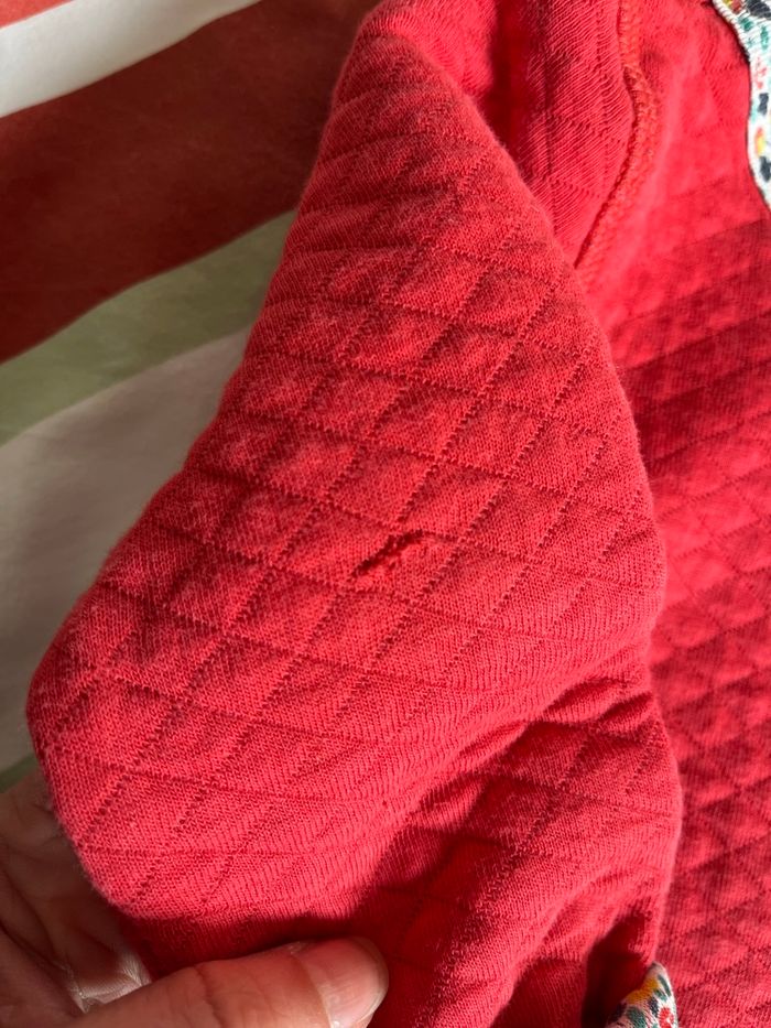 Gilet sergent major 18mois rouge-Liberty - photo numéro 4
