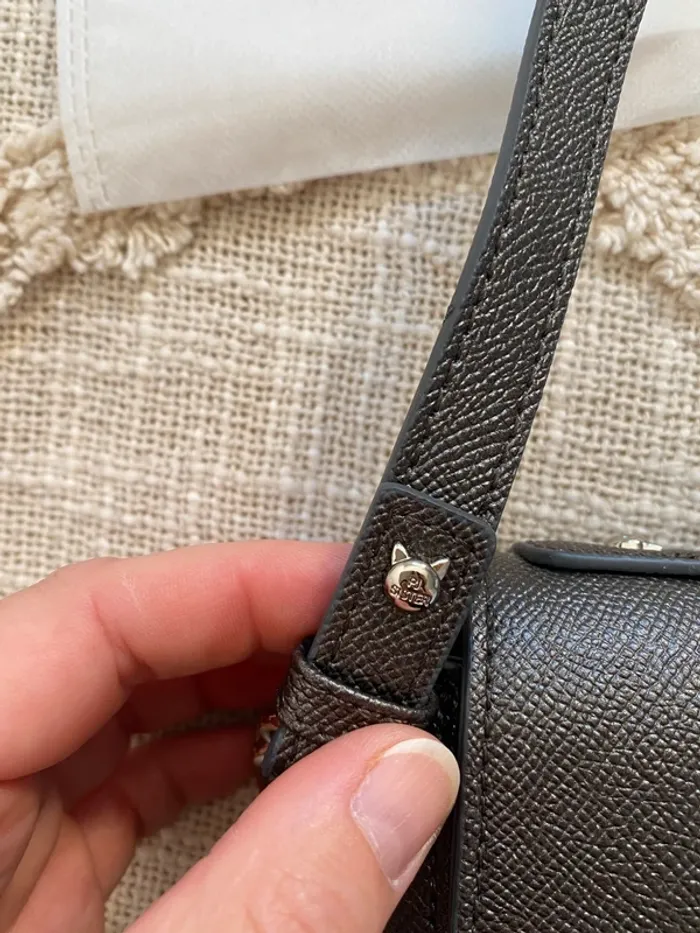 Sac bandoulière gris argenté paul&joe sister - photo numéro 3