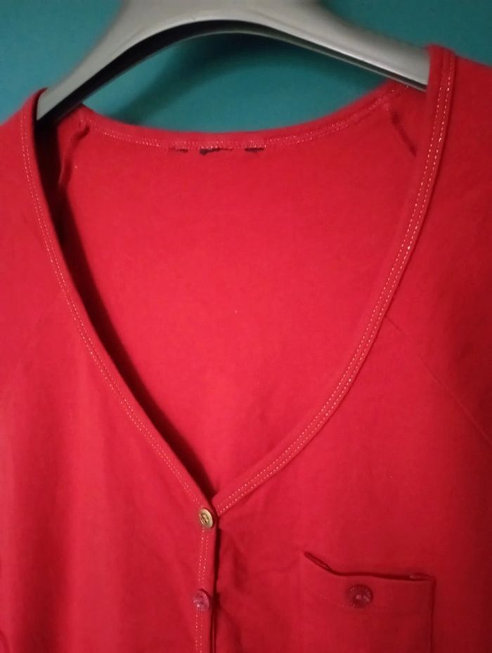 Tee shirt coton rouge - photo numéro 3