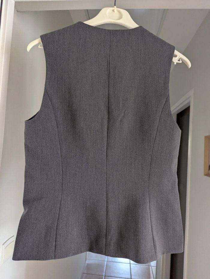 Gilet femme gris taille S - photo numéro 3