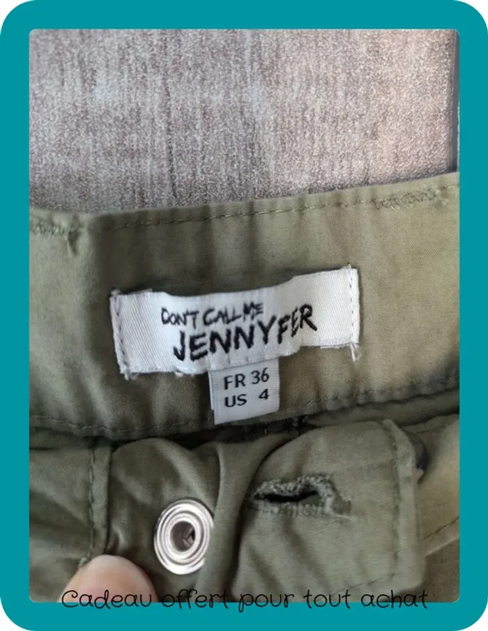 pantalon cargo Kaki Jennyfer Taille S - photo numéro 5