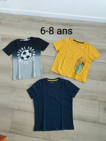 Lot teeshirts 6-8 ans
