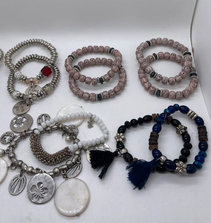 🌸 Lot de 15 bracelets fantaisie / bohème - photo numéro 7