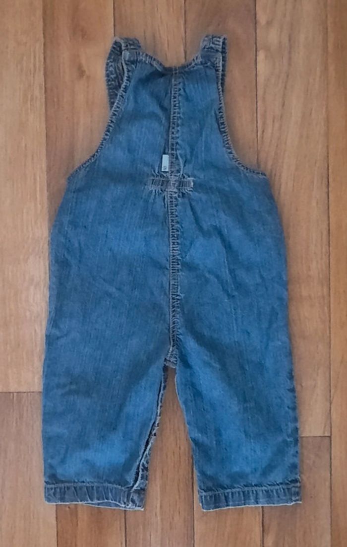 Salopette en jean léger 12 mois - photo numéro 2