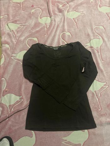 Haut marron manches longues