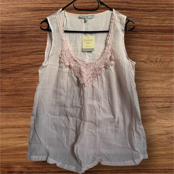 Blouse sans manche, rose pâle, neuve Étam - 40/L