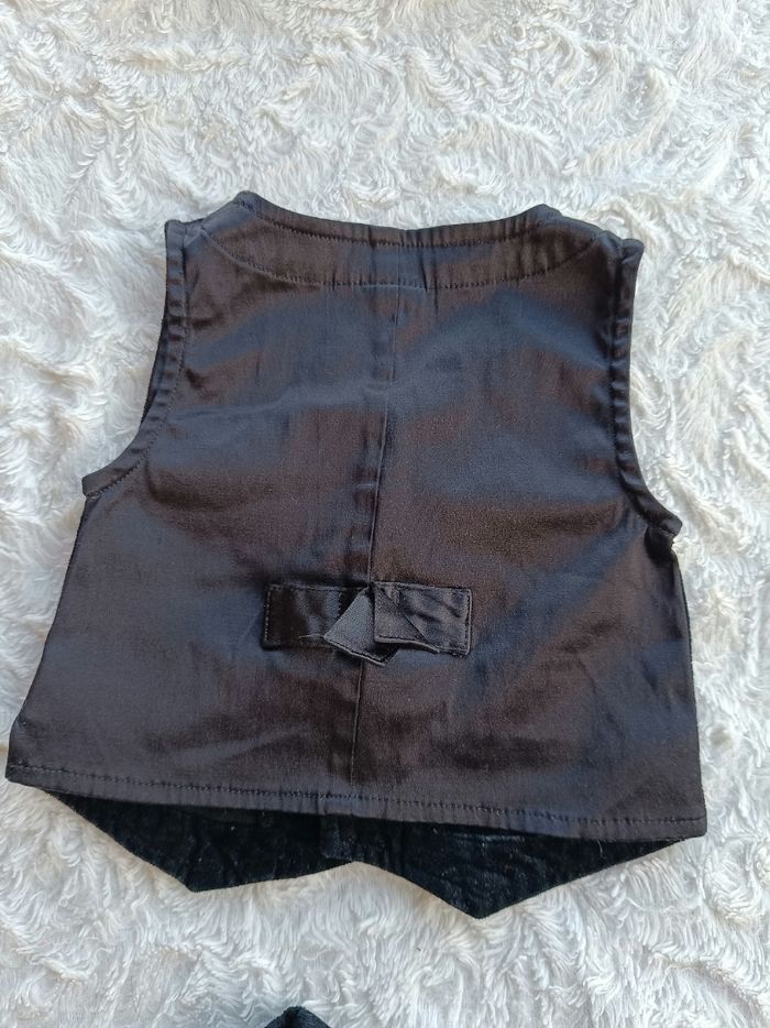 Ensemble velours (boléro+pantalon) anniversaire mariage Noël fête Garçon 6 mois Mickey Originals - photo numéro 5