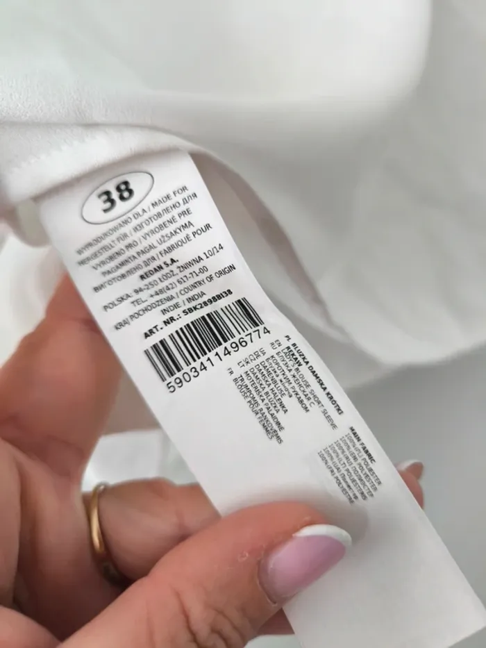 Haut blanc brodé Top Secret Woman – Taille 38 – Neuf avec étiquette - photo numéro 4