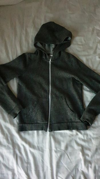 Veste sweat à capuche gris Marque H&M Taille 12 14 ans