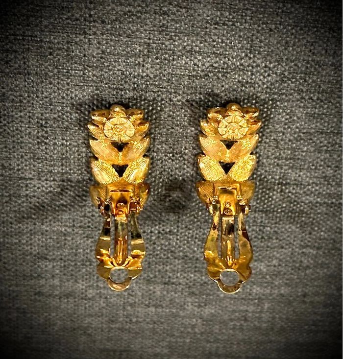 Boucles D’Oreilles Vintage Doré Neuves - photo numéro 4