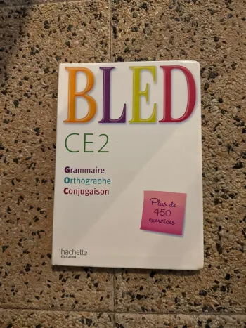 Livre bled, CE2, grammaire, orthographe, conjugaison