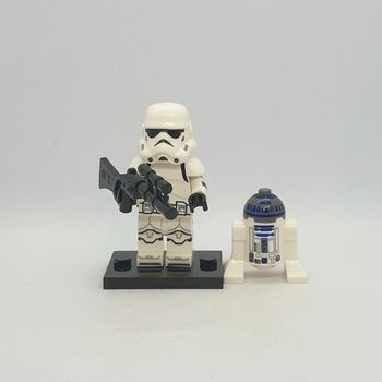 🌠 Figurine Star Wars - Clone Trooper avec R2-D2 - (Style Lego) 🌠
